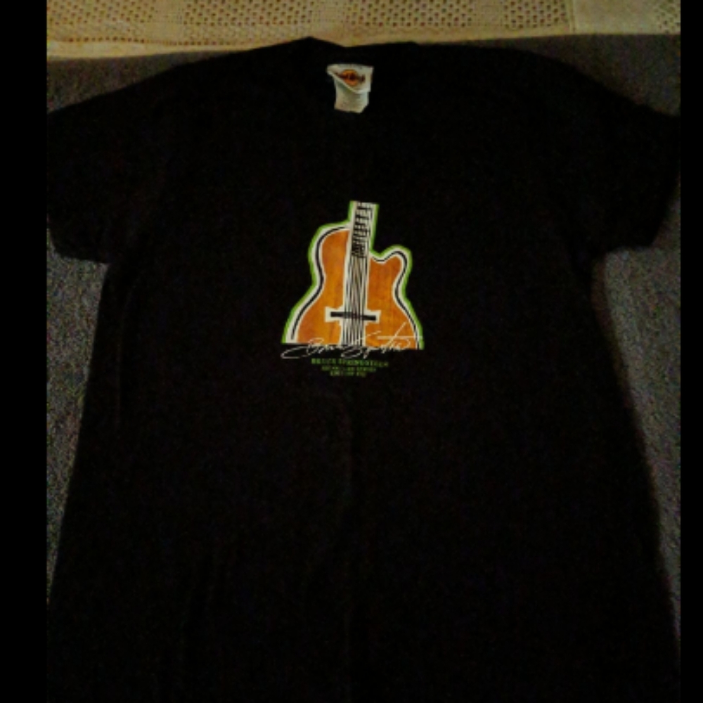 Bruce Springsteen Hard Rock Cafe Signature Series Women's Black Tee- Size Small